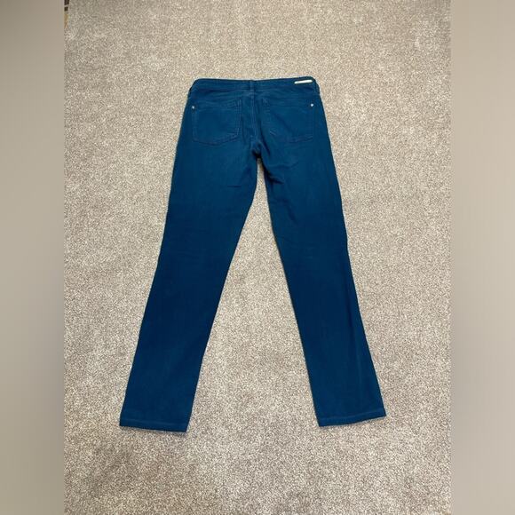 slim stet fit indigo jeans Anthropologie Pilcro and the Letterpress Jeans sz 27 - Picture 1 of 12